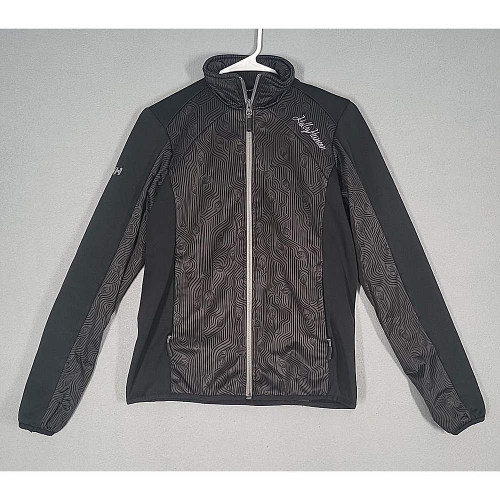 Helly‎ Hansen Jacket Womens Small Black Polyester Full Zip Fleece Lined Outdoor